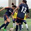 国际女子足球赛中,中国队踢出精彩比赛